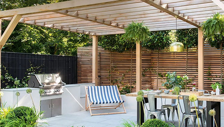 WPC Pergolas and Fins | Smart Roofs and Fabs pergola