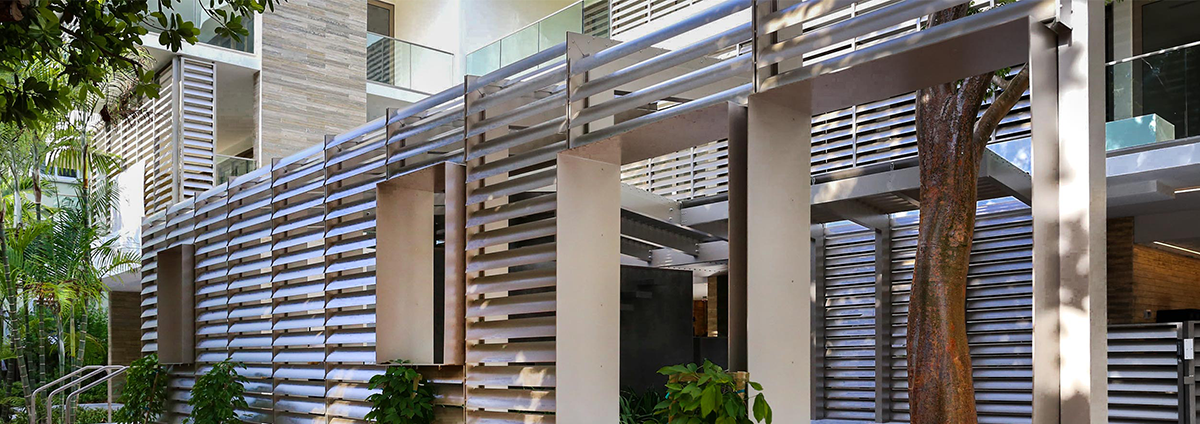 WPC Railings and Louvers | Smart Roofs and Fabs pergola