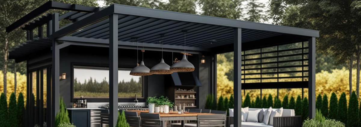 Steel Pergola Manufacturers | Smart Roofs and Fabs pergola